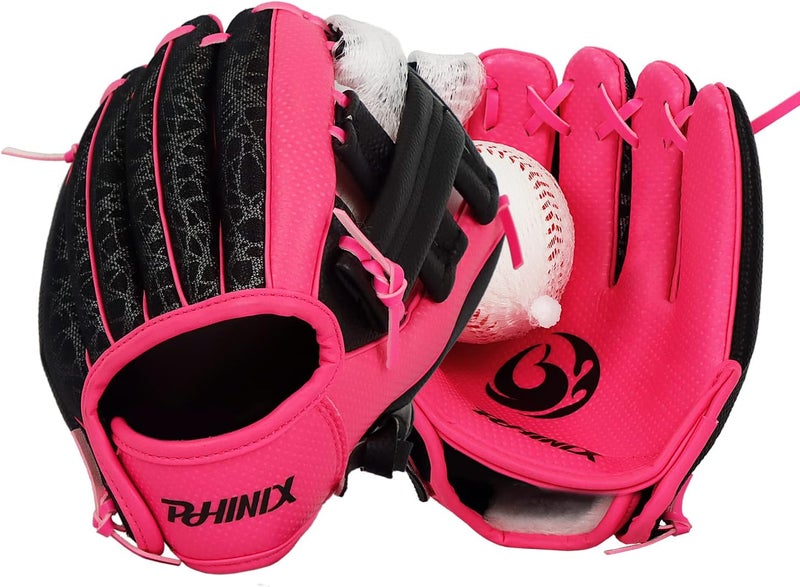 PHINIX Baseball Glove Tee-Ball Mitts for Kids Play & Training 8.5"-9" - Image 1